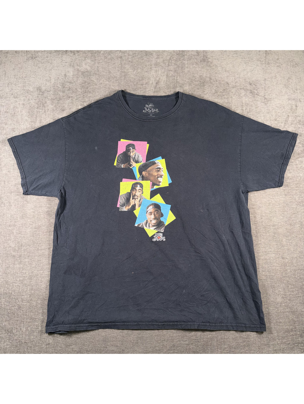 Vintage Tupac Shakur Graphic T-Shirt Black XXL